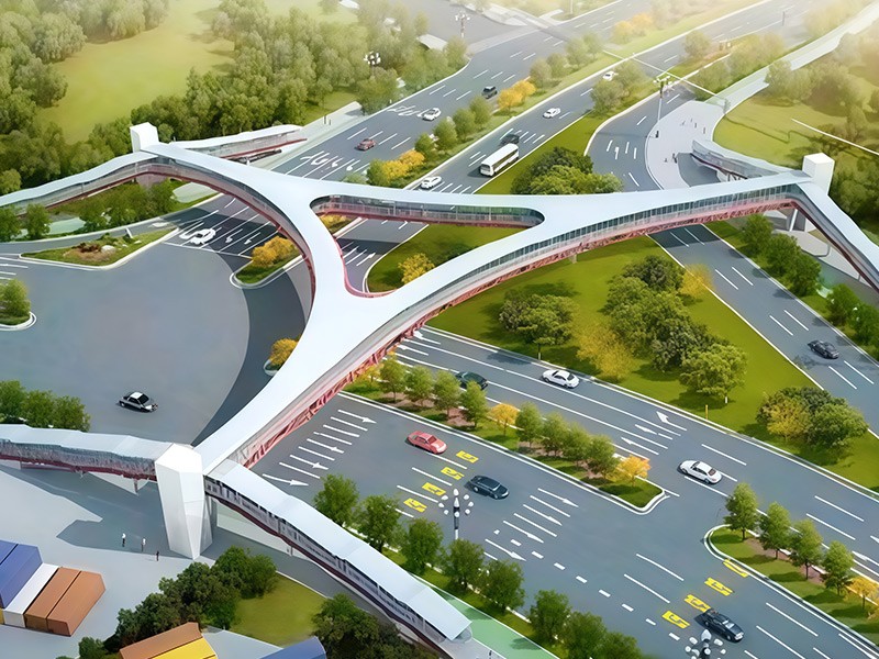 مشروع جسر المشاة اللوجستية والبتروكيماويات مفرق